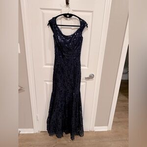 Blue sequin evening gown. Size 4 by xscape